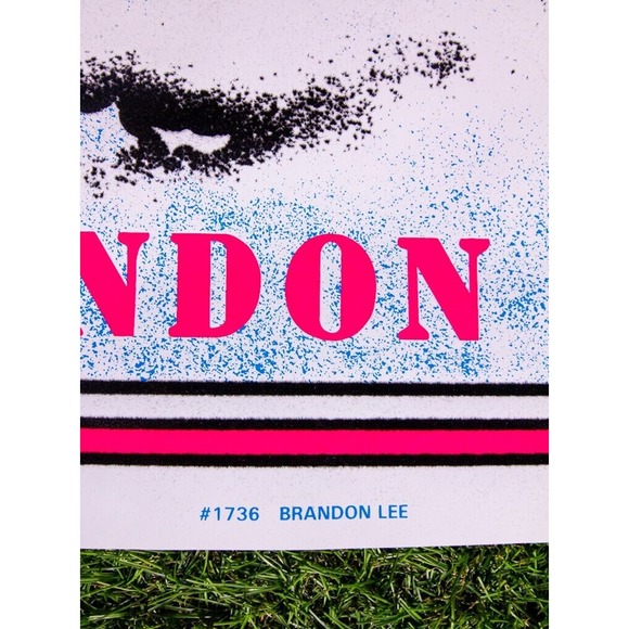 COPY - Brandon Lee The Crow In Heaven VTG 1994 Scorpio #1736 Flocked Blacklight… - Picture 7 of 8